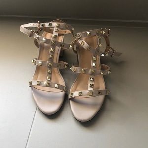 Studded Strappy Leather Sandals